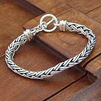 Sterling silver braided bracelet Connected Lives Indonesia