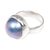 Cultured mabe pearl solitaire ring, 'Blue Bubble Beauty' - Fair Trade Pearl and Sterling Silver Ring (image 2d) thumbail