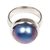 Cultured mabe pearl solitaire ring, 'Blue Bubble Beauty' - Fair Trade Pearl and Sterling Silver Ring (image 2e) thumbail