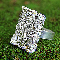 Sterling silver cocktail ring Energized Indonesia