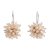 Pearl cluster earrings, 'Pink Cluster' - Pearl cluster earrings (image 2a) thumbail
