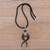 Agate pendant necklace, 'Nostalgia' - Agate pendant necklace (image 2b) thumbail