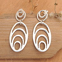 Sterling silver dangle earrings Expansion Indonesia