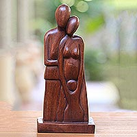 Wood sculpture A Growing Family Indonesia