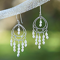 Pearl chandelier earrings, Gracious Lady