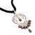 Pearl heart necklace, 'Heart Symphony in Black - Pearl heart necklace (image 2c) thumbail
