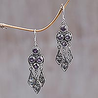 Amethyst chandelier earrings Forest Princess Indonesia