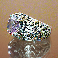 Amethyst solitaire ring Spring Indonesia