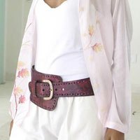 Leather belt,