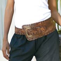 Leather belt,