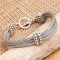 Sterling silver braided bracelet Loyalty Indonesia
