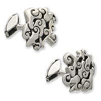 Sterling silver cufflinks,
