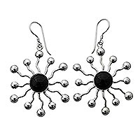 Onyx dangle earrings Black Stars Indonesia