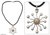 Pearl and leather necklace, 'White Star' - Pearl and leather necklace thumbail