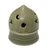 Ceramic tealight candleholder, 'Dome of Light' - Green Sky Theme Ceramic Candleholder for a Tealight Candle (image 2b) thumbail