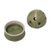 Ceramic tealight candleholder, 'Dome of Light' - Green Sky Theme Ceramic Candleholder for a Tealight Candle (image 2c) thumbail