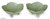 Ceramic soap dishes, 'Lotus Pond' (pair) - Handmade Ceramic Floral Soap Dishes (Pair) (image 2a) thumbail