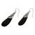 Bull horn dangle earrings, 'Teardrop' - Bull horn dangle earrings (image 2d) thumbail