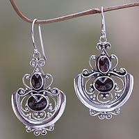 Garnet dangle earrings Arabesques Indonesia