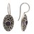 Amethyst drop earrings, 'Desire' - Artisan Crafted Balinese Earrings in Silver 925 and Amethyst (image 2b) thumbail