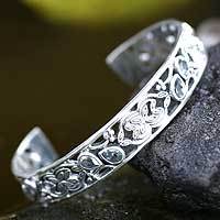 Blue topaz cuff bracelet,