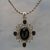 Onyx pendant necklace, 'Java Queen of the Night' - Onyx pendant necklace thumbail