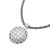 Leather pendant necklace, 'Java Rosette' - Hand Made Floral Sterling Silver Pendant Necklace (image 2c) thumbail