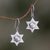 Pearl dangle earrings, 'Bali Star' - Pearl dangle earrings thumbail