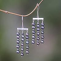 Pearl chandelier earrings,