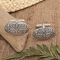 Sterling silver cufflinks,