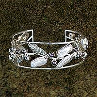 Pearl cuff bracelet,