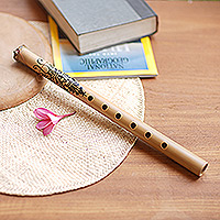 Bamboo flute. Butterfly Melody Indonesia