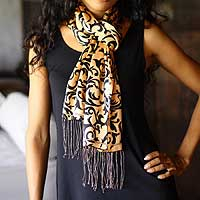 Silk batik scarf Royale Indonesia