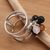 Tiger's eye and onyx cocktail ring, 'From Nature' - Tiger's eye and onyx cocktail ring (image 2c) thumbail