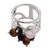 Tiger's eye and onyx cocktail ring, 'From Nature' - Tiger's eye and onyx cocktail ring (image 2e) thumbail