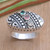 Garnet and citrine cocktail ring, 'Regal' - Sterling Silver and Multigem Cocktail Ring thumbail