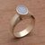 Opal solitaire ring, 'Pride' - Hand Crafted Opal and Sterling Silver Ring (image 2e) thumbail