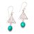 Sterling silver dangle earrings, 'Bali Harmony' - Sterling silver dangle earrings (image 2a) thumbail