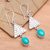 Sterling silver dangle earrings, 'Bali Harmony' - Sterling silver dangle earrings (image 2b) thumbail