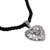 Amethyst heart necklace, 'Dream Love' - Amethyst heart necklace (image 2c) thumbail
