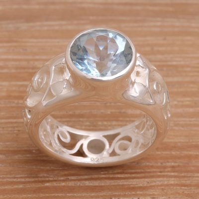 Sterling Silver and Blue Topaz Ring