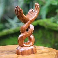 Wood statuette,