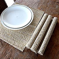Cotton placemats Nature s Truth set of 4 Indonesia