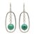 Sterling silver dangle earrings, 'Halo' - Sterling silver dangle earrings (image 2a) thumbail
