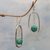 Sterling silver dangle earrings, 'Halo' - Sterling silver dangle earrings (image 2b) thumbail