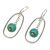 Sterling silver dangle earrings, 'Halo' - Sterling silver dangle earrings (image 2c) thumbail