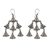 Sterling silver chandelier earrings, 'Java Belle' - Handmade Sterling Silver Chandelier Earrings (image 2a) thumbail
