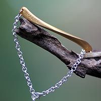 Gold overlay bracelet,