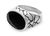 Men's onyx ring, 'Tabanan Hero' - Men's Sterling Silver and Onyx Ring (image 2a) thumbail