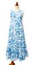 Cotton batik dress, 'Bali Blue' - Hand Crafted Balinese Batik Cotton Summer Dress (image 2c) thumbail
